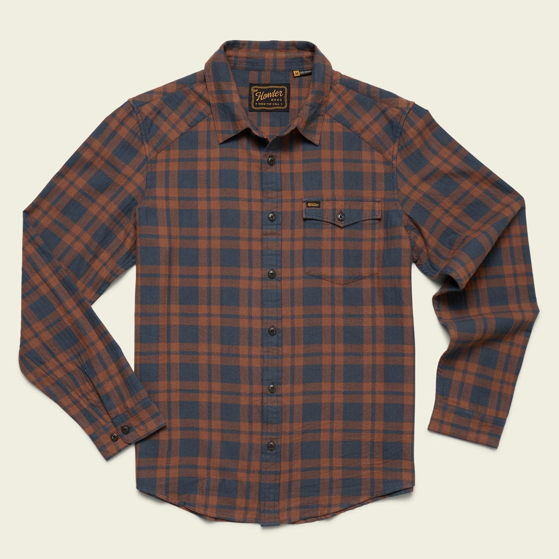 Roper's Clothing Lightweight Western Flannel in Cohen Plaid: Stargazer, front view