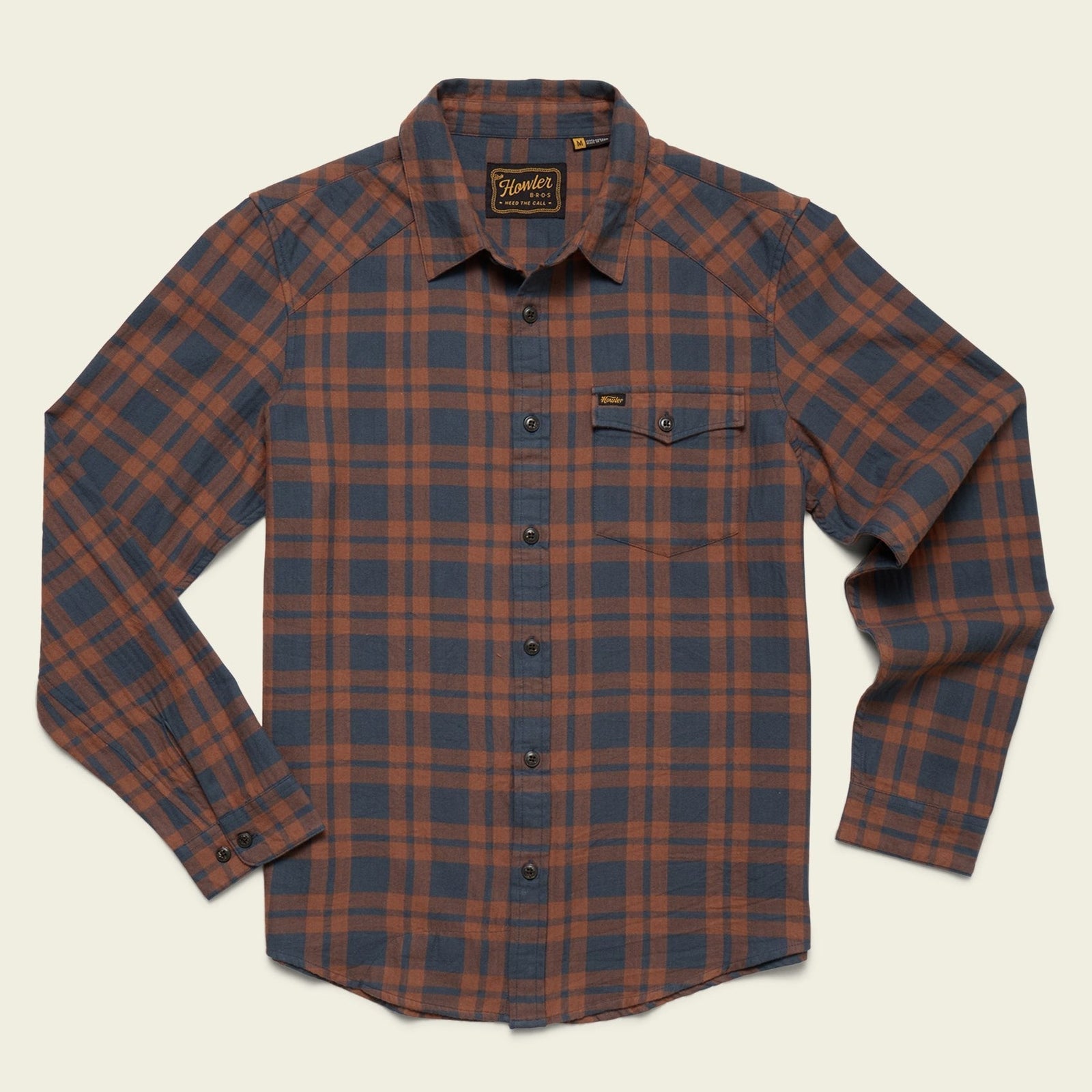 Roper's Clothing Lightweight Western Flannel in Cohen Plaid: Stargazer, front view