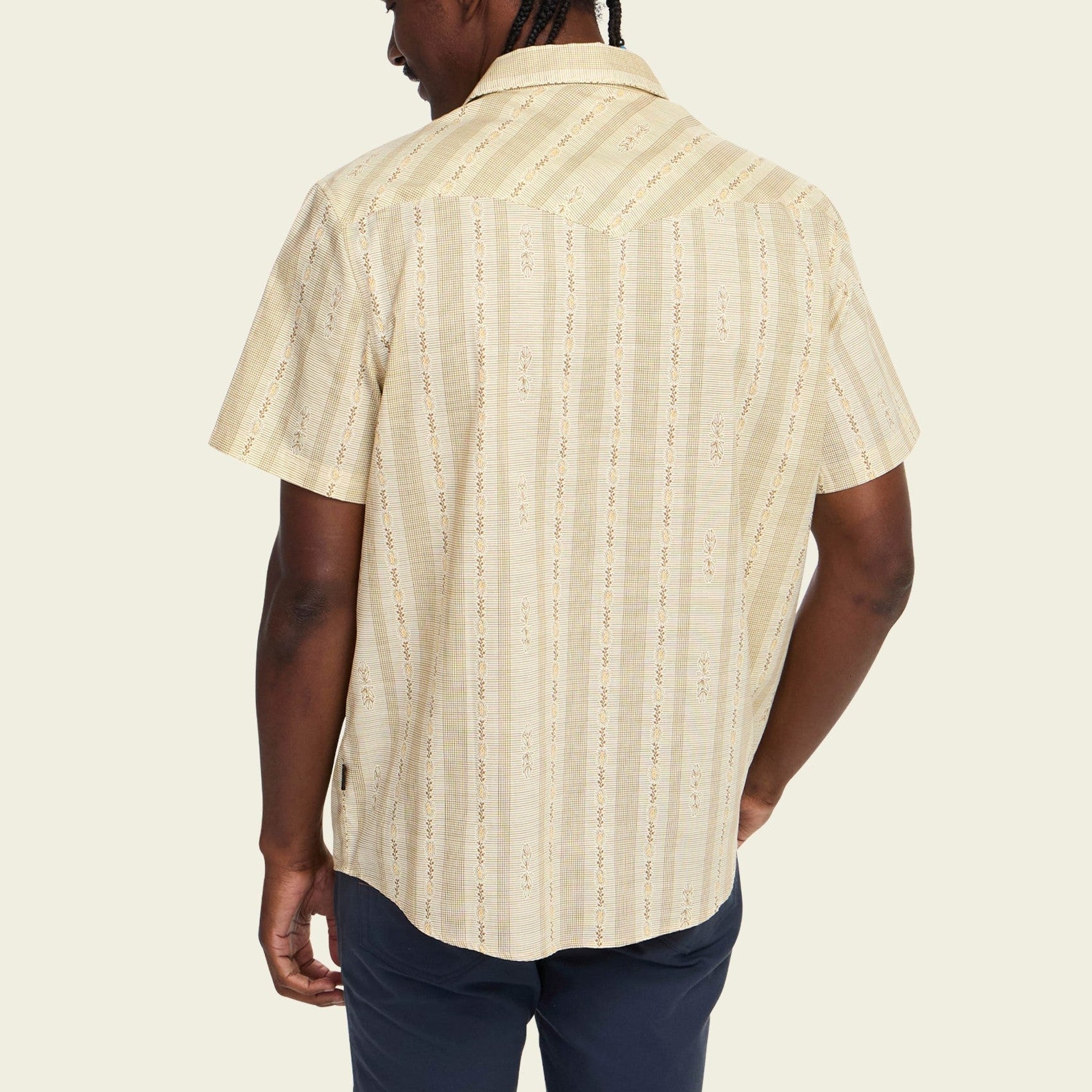 Prairie Garland floral cotton, fabric close-up — Western Snap Shirts