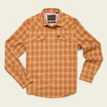 Roper's Clothing plaid performance snap shirt in Kent Plaid: Foliage, front view