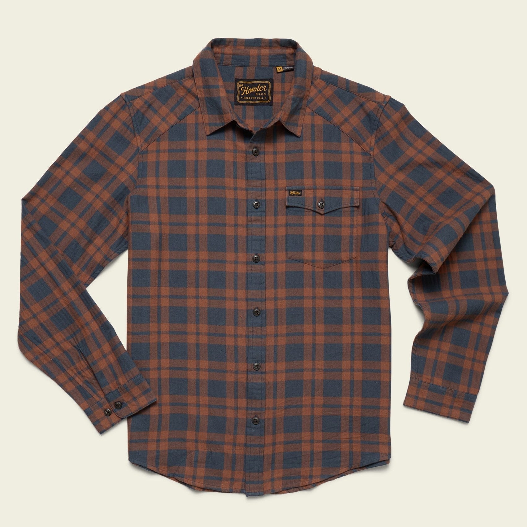Roper's Clothing plaid flannel shirt in Cohen Plaid: Stargazer, front view