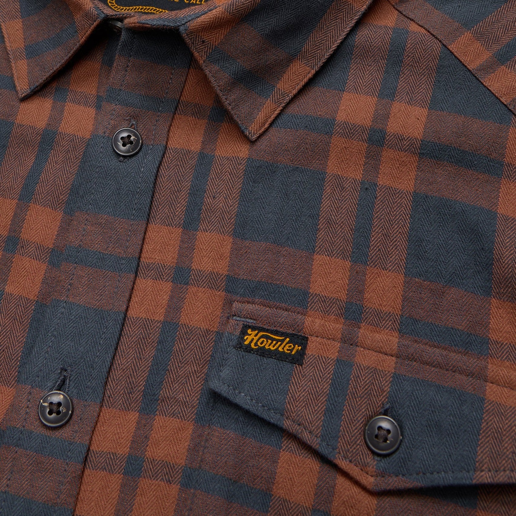 Roper's Clothing plaid flannel shirt in Cohen Plaid: Stargazer, worn on model