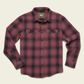 Roper's Clothing plaid flannel shirt in Emmett Plaid: Plum Wine, front view