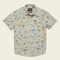 Roper's Clothing print cotton pearl snap shirt in Ecosistema: Sand, front view