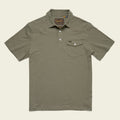 Roper's Clothing solid cotton western polo in Cadet, front view