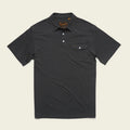 Roper's Clothing solid cotton western polo in Antique Black, front view