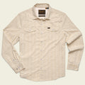Roper's Clothing stripe performance snap shirt in Supernova Stripe: Leche, front view