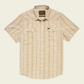 Roper's Clothing floral cotton pearl snap shirt in Prairie Garland: Dust, front view
