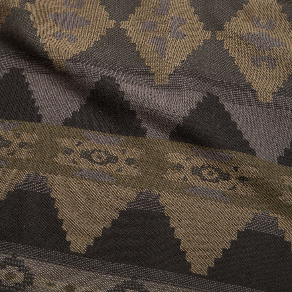 Roper's Clothing print flannel shirt in Mitla Motifs: Dusk, chest pocket detail