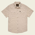 Roper's Clothing stripe cotton pearl snap shirt in Eyelet Stripe: Off White, front view