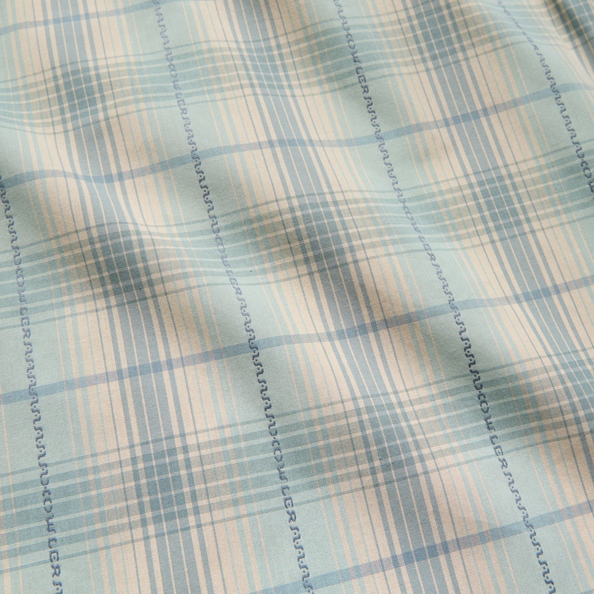 Roper's Clothing plaid cotton pearl snap shirt in Prairie Plaid: Seafoam, chest pocket detail