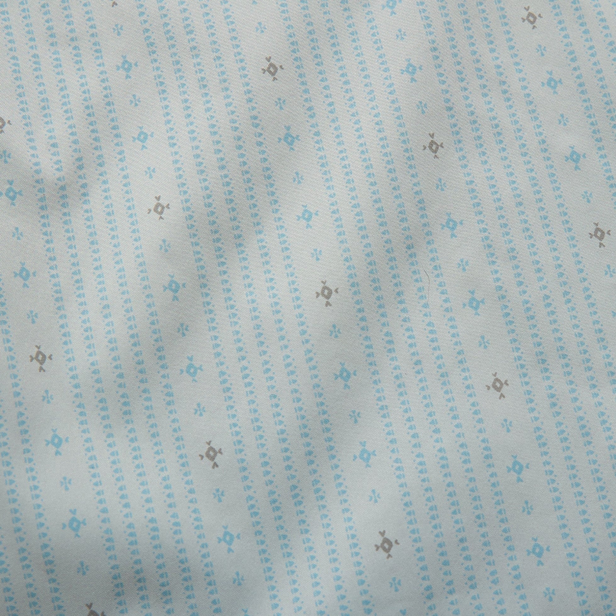 Roper's Clothing stripe performance snap shirt in Supernova Stripe: Ash Blue, chest pocket detail