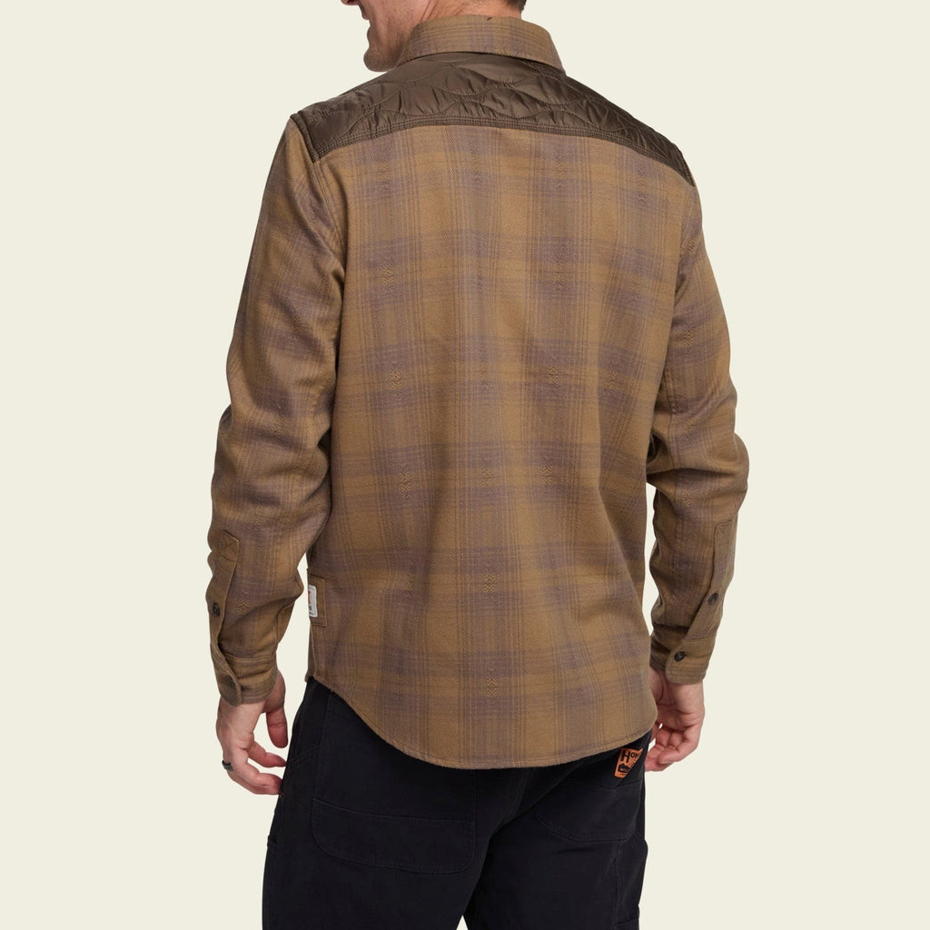 Roper's Clothing plaid flannel shirt jacket in Big Barrett Plaid: Swamp, cuff and sleeve detail