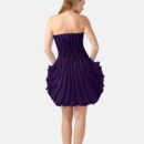 Purple Rib Knit Mini Dress Bre02